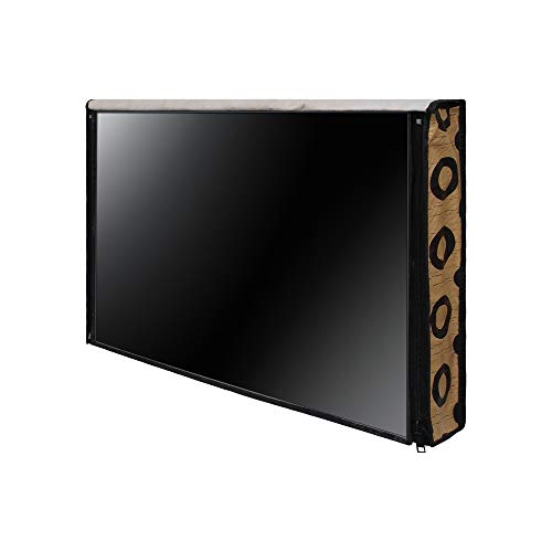 Image of DREAM CARE Double Use - Transparent & Printed Flap - 32 Inches LED TV Cover, Waterproof LED TV Cover for (LG, Samsung, Vu, Mi, Realme, TCL, Croma), SA02