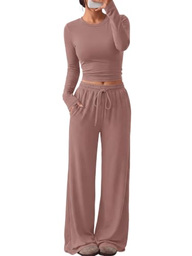 Image of Trendy Queen Women's 2 Piece 2026 Fall Fashion Lounge Set with Pockets