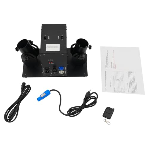 Cañón Profesional de Confeti de 2 Cabezas, Lanzador Eléctrico DMX512 de Doble Barril con Control Remoto para Eventos y Fiestas miniatura 7