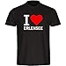Produktbild Multifanshop® Herren T-Shirt - I Love Erlensee - schwarz - Männer Shirt - Größe:2XL