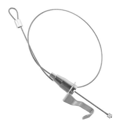 Gogogmee Adjustable Stainless Steel Photo Frame Hanging Wire Rope with Hooks Picture Frame Wire for Gallery Artwork and Pendant Light Suspension Strong Bearing Capacity Easy Installation