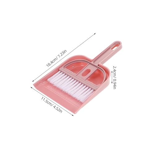 DECORNIJIA 3セット ミニほうきちりり 卓上コンパクト手持ち掃除道具 ペット用猫砂ブラシ付き 小型掃除グッズ 収納便利 日常清掃用