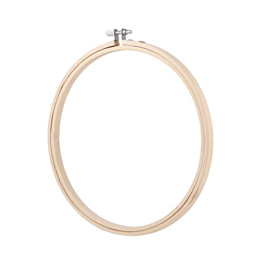 Sunsbell 8 pulgadas Ronda de bambú Natural de Costura de Madera Bordado de Punto de Cruz del Anillo del aro