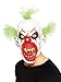 Produktbild Smiffys Maske Unheimlicher Clown, Über Kopf, Latex Halloween und Karneval