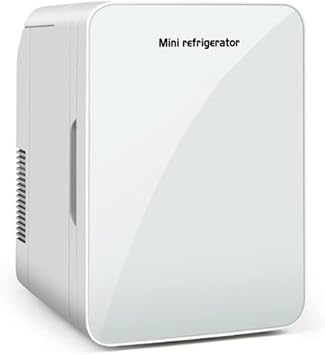 10 L Mini Fridge Freezer for Bedroom Electric Reefer Portable Food Heater & Drink Beverage Cooler Hot Cold Refrigerator for Cars, Homes, Offices, and Dorms AC/DC PoweredWhite