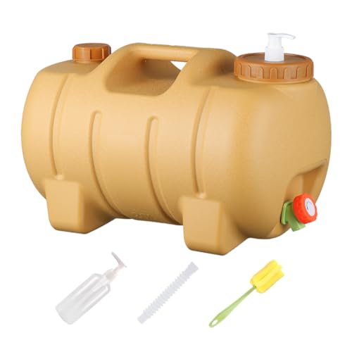 Generic 20L Water Container with Faucet Portable Bucket with Faucet Camping Water Container Leak-Proof Drinking Storage Kettle Large Water Dispenser Carrier for Outdoor Vehicle Car Camping