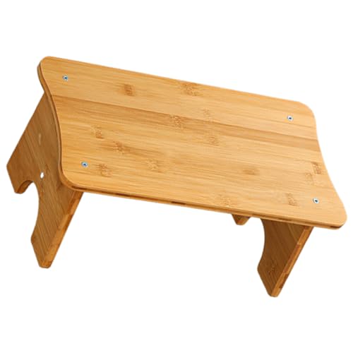 Tabouret de toilette en bois antidérapant VILLCASE repose-pieds ergonomique