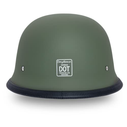 Daytona Helmets Half Shell German Motorcycle Helmet – Dot Approved [Military Green] [Xl] #TOP14