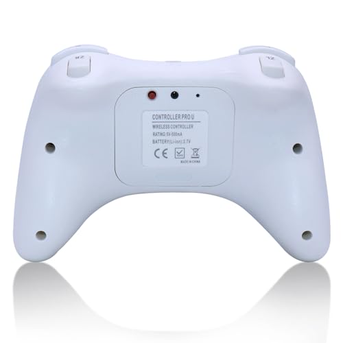 Image of linsuntop Wireless Pro Controller for Wii U Pro, Rechargeable Game Controller for Wii U with Charging Cable (white)