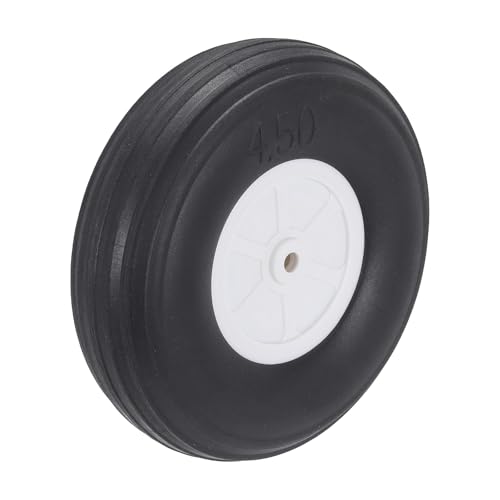 MECCANIXITY RC Airplane Wheels 4.53 x 1.26 x 0.21 RC Airplane,Aircraft PU Sponge Wheels,Tire Tail Wheel RC Aircraft Foam Wheel Replacement for DIY RC Model Plane Aircraft