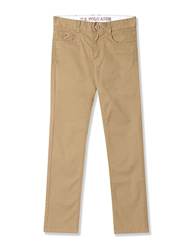Image of U.S. Polo Assn. Kids Regular fit Boys Cotton Trousers