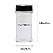 16 Pack 7oz Clear Plastic Spice Jars Storage Container Bottle Containers with Black Cap Perfect for Storing Spice,Herbs and Powders(Provide chalkboard labels,Chalk Marker)
