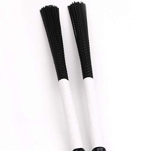 2Pcs Cajon Brush Telescoping Drum Brushes Nylon Sticks Percussion for Jazz Stick Drum - Thumbnail 3