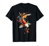 Colorido artístico carpa koi Nishikigoi peces ornamentales Camiseta