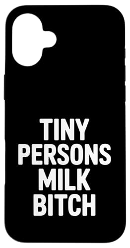 Tiny Persons Milk Funny Say Pregnant Joke Mom �X�}�z�P�[�X iPhone 16 Plus �p