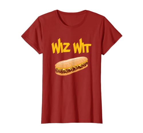 Wiz Wit Cheesesteak Shirt T-Shirt, Women, Cranberry Red, Large
