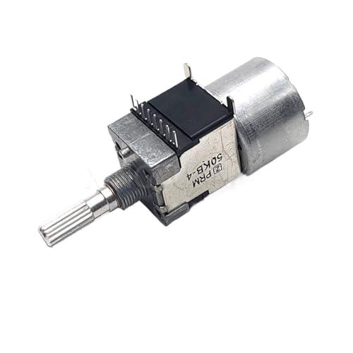 Potentiomètre RK168 B50K double arbre 8 broches et axe long de 25mm