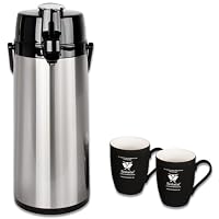 Beeketal 'BGK2-T' Gastro Edelstahl Filterkaffeemaschine mit 2,0l Pump-Thermoskanne (doppelwandig) und Warmhaltefunktion, Gastronomie Korbfilter Kaffeemaschine inkl. 10 Stk. Papier Korbfilter – Ansicht 5