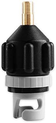 HEYTUR Inflatable Boat SUP Pump Adaptor Standard Schrader Conventional Air Pump Air Valve Adapter Spoke Plate Attachment(Black)