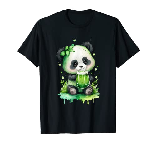 Oso panda del día de San Patricio Camiseta