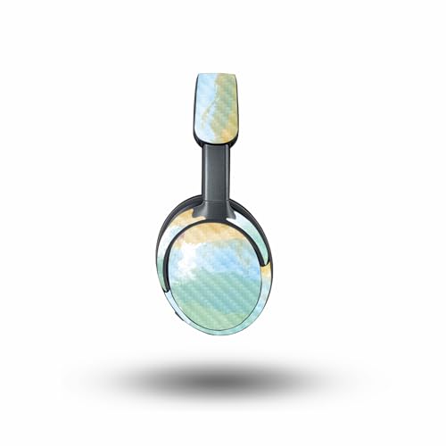 Image of MightySkins Carbon Fiber Skin Compatible with Bose QuietComfort Ultra - Watercolor White | Protective, Durable Textured Carbon Fiber Finish | Easy to Apply
