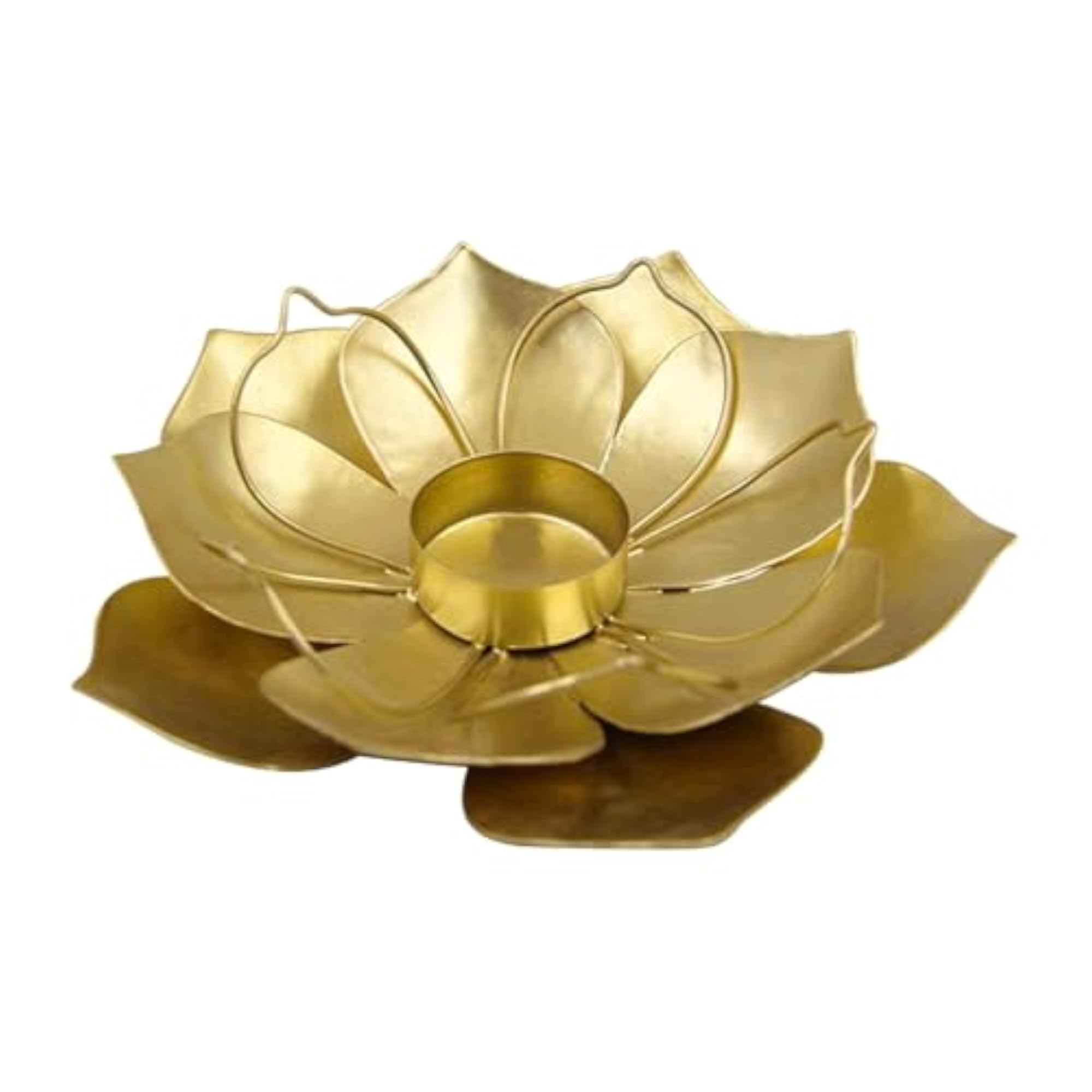 Lotus Flower Tealight Holder Candle Stand for Table Centerpiece