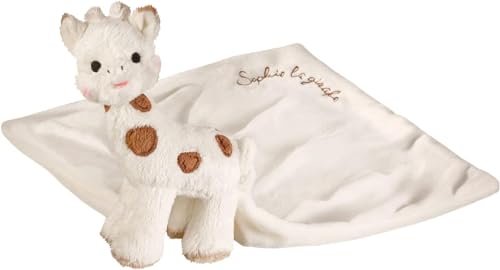 Sophie la Girafe - Doudou Sophie Chérie - Peluche pour enfant doux et legère - Cadeau de Naissance - Très Douce avec 2 côtés différents