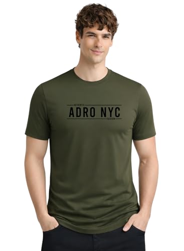 Image of ADRO Mens Printed T-Shirts Pack of 3 | 100% Cotton Regular Fit Graphic Tshirt | Breathable Stylish Casual T Shirt Gym Travel Summer T Shirts