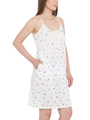 Image of Clovia Women's Cotton Rich Printed Short Nightdress