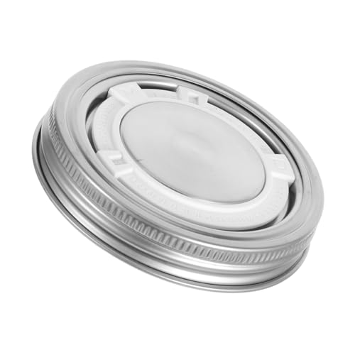 KOCKSHION Coperchi in Acciaio Resistente Per Vasetti Con Timer Tenuta Stagna Riutilizzabili Con Coperchio Torsione Per Inscatolamento e Conservazione Del Cibo