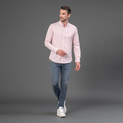 Image of Red Tape Striped Regular Fit Shirt For Men | Comfortable & Stylish