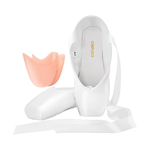 CABPLROI Women's Satin Pointe Shoes