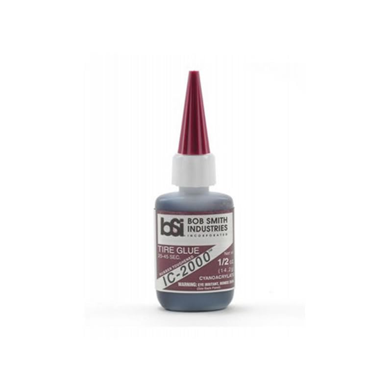Bob Smith Industries IC 2000 Black Rubber Toughened CA Glue 1/2oz