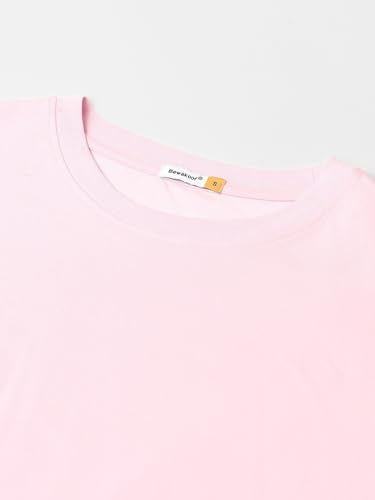Image of Bewakoof Women's Graphic Printed Boyfriend T-Shirt 609631 Pink 2XL