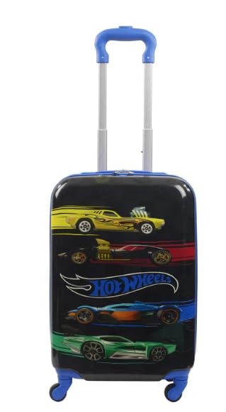 FUL Unisex Hot Wheels 20.5 Inch Carry On Rolling Luggage, Hardshell Suitcase with Spinner Wheels, Blue2