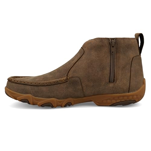 Twisted X Men's 4" Chelsea Driving Moc, Moc Toe with CellStretch, Bomber, 12 W2
