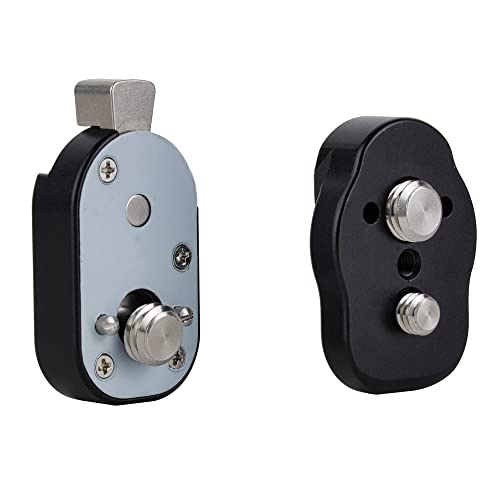 Image of Mini Quick Release Plate with ARRI Locating Pin - Perfect for Cameras, Monitors, and Video Lights, Accessories, Camera Cage with 1 /4 or 3 /8 Thread Connector