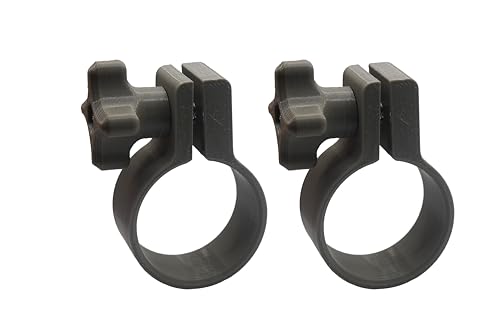 Colliers de serrage PF BRICO pour tuyaux de piscine 32 mm en plastique, 2 pièces gris - adaptateur de tuyau de piscine, adaptateur de tuyau piscine, adaptateur pour aspirateur de piscine