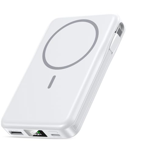 Magnetic Portable Charger, 10000mAh Power Bank, 5 in...
