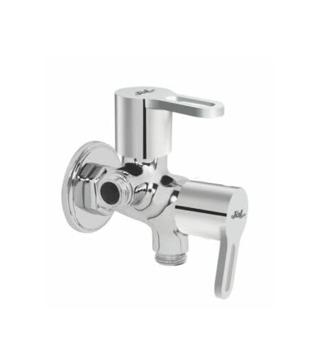 JAl Venna Angle Stop Cock Two-Way with Flange 15 mm Faucet | Bathroom Taps | Durable & Reliable Premium Material | Stainless Steel Faucet with Chrome Finish | Anti Rust 37490