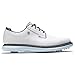 FootJoy Men's Traditions Blucher Golf Shoe, White/Sky Blue/Camo, 9 Wide