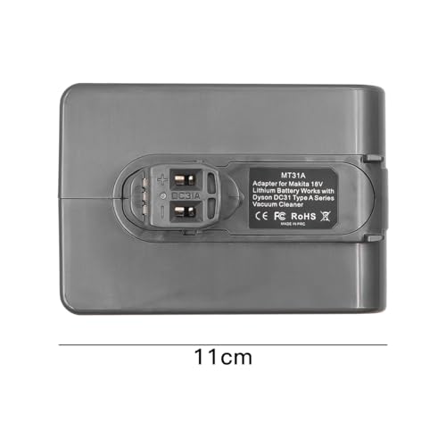 ZONADAH Adapter für Makita DC31 Typ A Batterieadapter 18 V Batterie zum Ersetzen für Dyson Typ A DC34 DC31 DC35 DC44 DC45 Batterieadapter für Dyson Typ A Staubsauger