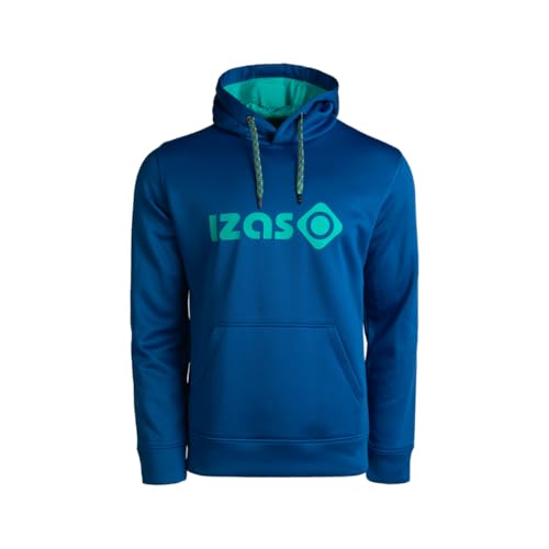 Izas Duero M V4 Sudadera de Hombre con Logotipo y Capucha Ajustable para Estilo Urbano y Comodidad Diaria, Manga Sentada y Bolsillo Frontal, Ideal para Look Casual Deportivo, Talla M
