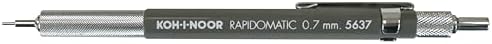 Koh-I-Noor Rapidomatic Mechanical Pencil, 7 mm Lead, Grey, 1 Each (5637)
