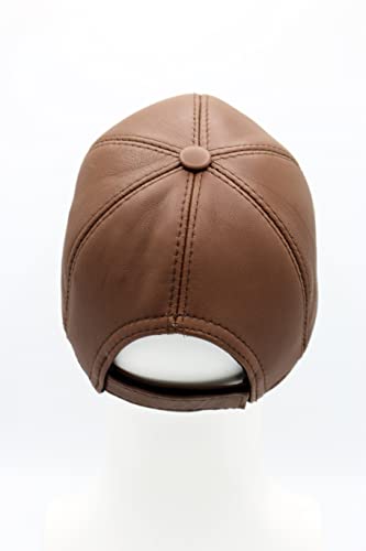 Image of Genuine Leather Unisex Baseball Cap