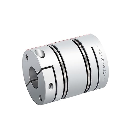 Rigid coupling,Stainless steel rigid coupling 1pcs D82L98 Aluminum Alloy Double Diaphragm Coupling Elastic Connector(35x40)