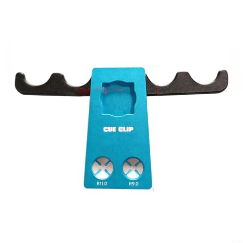 Support de queue de billard portable 4 en 1 ultra léger en aluminium bleu - 2
