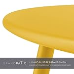 Grand patio Runder Beistelltisch Gelb