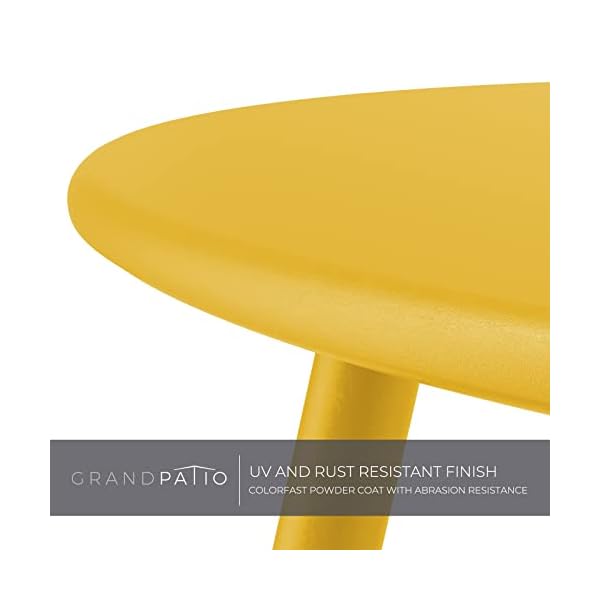Grand patio Runder Beistelltisch Gelb