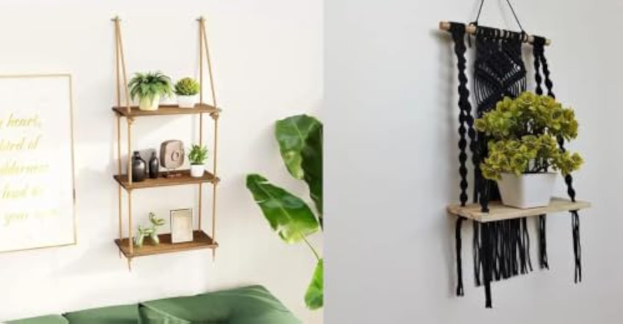 Wooden Wall Art & Wall Hanging Combo, Modern Decorative Tapestries